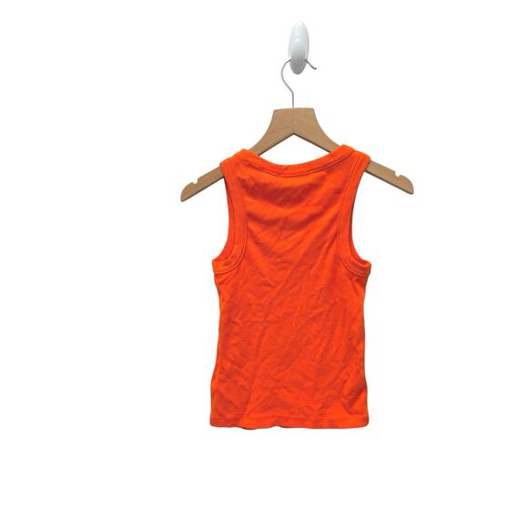 NWT AllSaints Crew Neck Sleeveless Tank Top in Pop Orange Women’s Size 2 - Picture 7 of 7